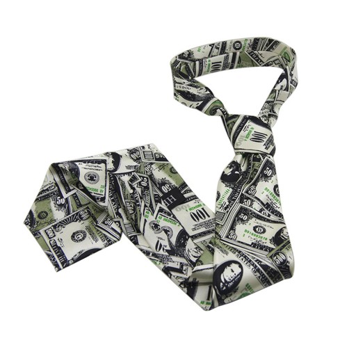 Fashionable Printed Necktie Hip Hop Dance Magical