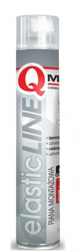 ELASTYCZNA AKUSTYCZNA pianka montażowa piana QMAR 750ml NIE ŁAMIE SIĘ