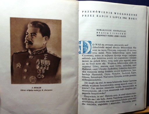 STALIN, Józef - O WIELKIEJ WOJNIE NARODOWEJ ZSSR