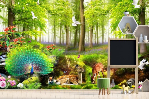 Fototapeta dla dzieci na wymiar leśne zwierzęta