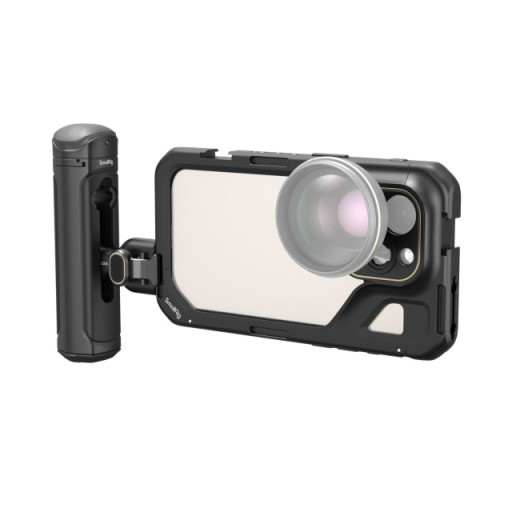 SmallRig klatka operatorska z pojedynczym uchwytem iPhone 15 Pro 4398