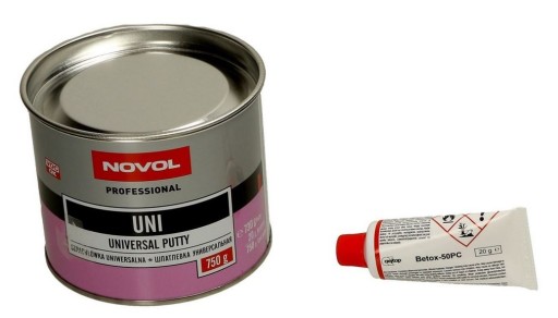 NOVOL SZPACHLA samochodowa UNIWERSALNA UNI 750g