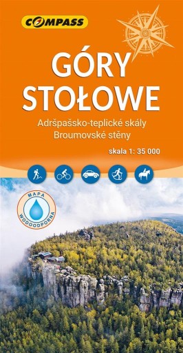 MAPA TURYSTYCZNA - GÓRY STOŁOWE 1:35 000 LAM PRACA ZBIOROWA