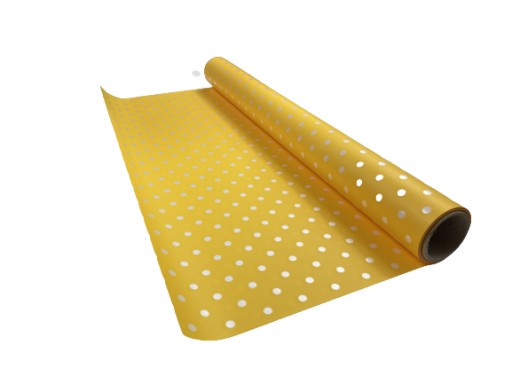 Folia florystyczna matowa groszki 50cm 8m