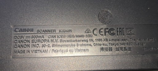 !! Uszkodzony !! Skaner Canon Lide 400 - wizualnie stan BDB . mod. K10485