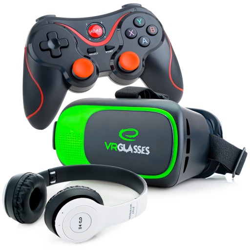 GOGLE OKULARY VR 360 STOPNI 3D WIRTUALNA RZECZYWISTOŚĆ DO TELEFONU DO GIER