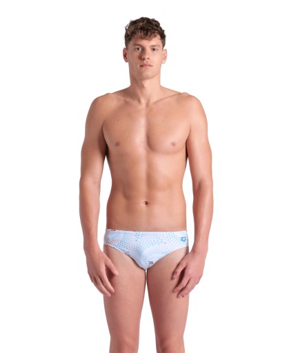 Kąpielówki Arena FIREFLOW SWIM BRIEFS WHITE MULTI 100
