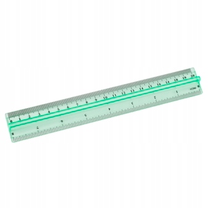LINIJKA PLASTIKOWA D.RECT Z UCHWYTEM 20CM