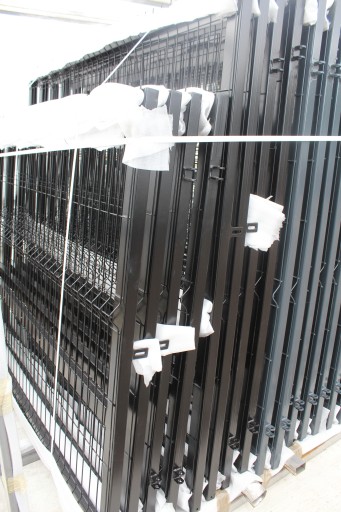 Furtka panelowa ogrodzeniowa 141x95 Czarna + Akcesoria DOSTĘPNA OD RĘKI