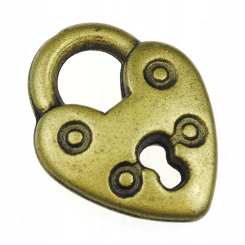 ZAWIESZKA CHARMS SERCE KŁÓDKA 19MM WISIOREK 6SZT