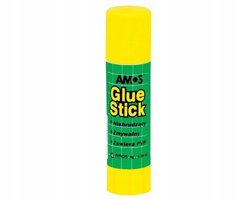 KLEJ W SZTYFCIE 8G GLUE STICK AMOS BIUROWY SZKOLNY