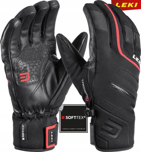 Rękawice narciarskie LEKI Falcon 3D Soft-Tex 10.0 ciepłe Wejherowo Zaprasza