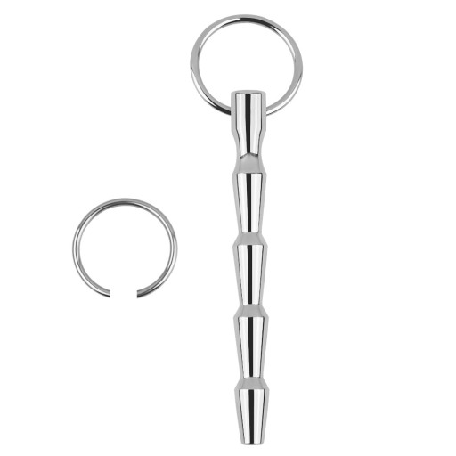 PENIS PLUG, DILATOR STALOWY DO CEWKI MOCZOWEJ Z UJŚCIEM