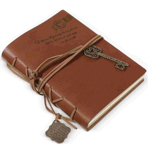 Small Notepad Pu Cover Notebook Vintage Blank