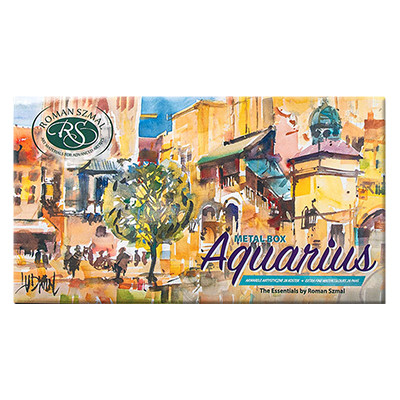 Farby akwarelowe Aquarius - zestaw Essentials by Roman Szmal, 28 kolorów