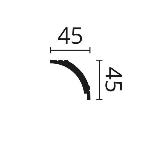 WT16 NMC 45mm Listwa przysufitowa gzyms NOWOŚĆ