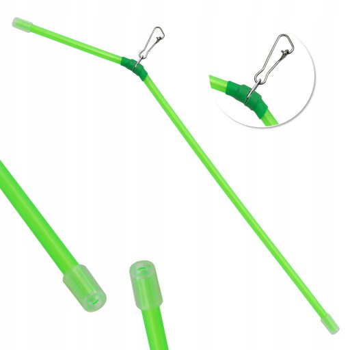Rurka Antysplątaniowa Wygięta 19 cm zielona