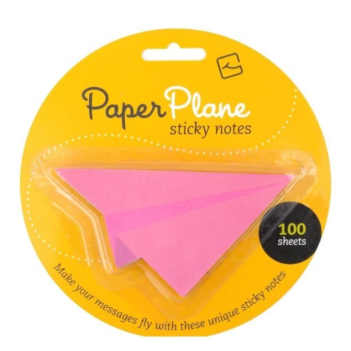 PAPER PLANE - KARTECZKI SAMOPRZYLEPNE - RÓŻOWE