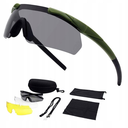 OKULARY WOJSKOWE GOGLE TAKTYCZNE SPORTOWE ASG