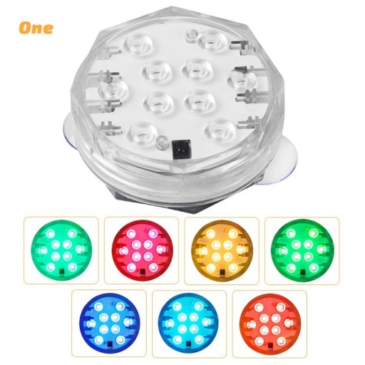 Submersible Light Pool Light 15 RGB Colors Lamp with Remote Control for Aqu