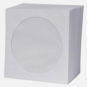 PAPIEROWE KOPERTY CD DVD z okienkiem białe 100szt