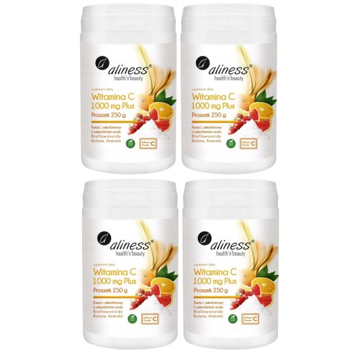 4x ALINESS WITAMINA C Z BIOFLAWONOIDAMI W PROSZKU