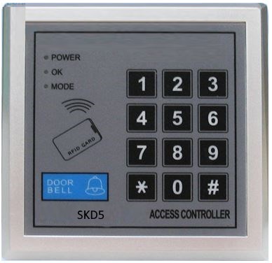 System Kontroli Dostępu - kod + 10 kart