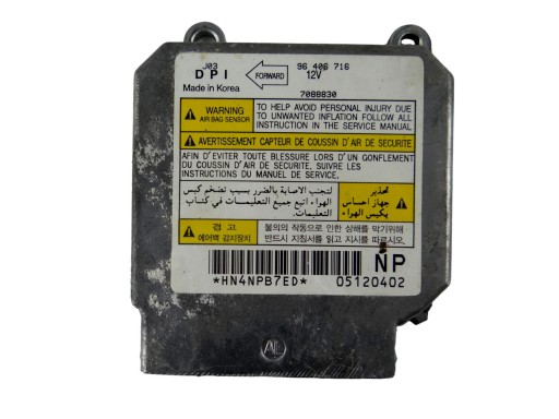 MODUŁ SENSOR AIRBAG CHEVROLET LACETTI 96 406 716