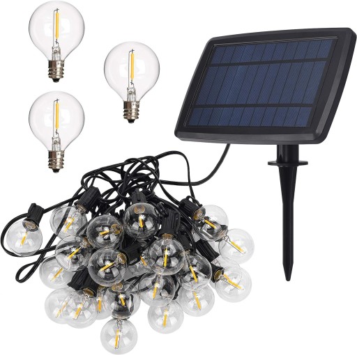 GIRLANDA LAMPKI OGRODOWE SOLARNE LED KULKI 7.6M