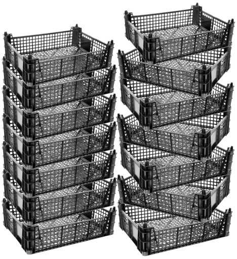SKRZYNKA PLASTIKOWA DO PIĘTROWANIA CASI KOSZ KOSZYK 40X30X12CM KURIER SMART