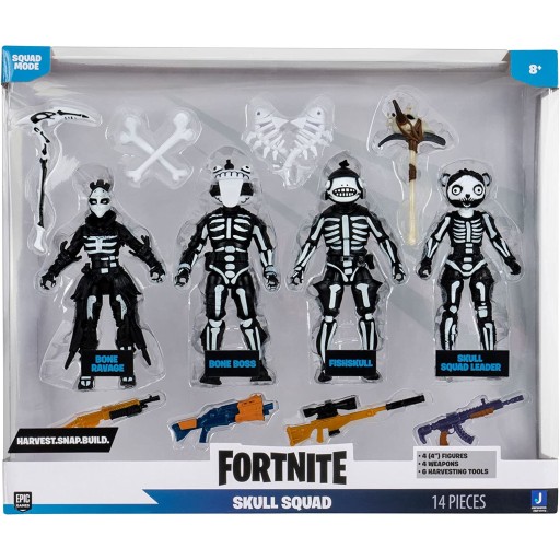 FORTNITE ZESTAW 4-PAK RAVAGE BOSS FISHSKULL LEADER