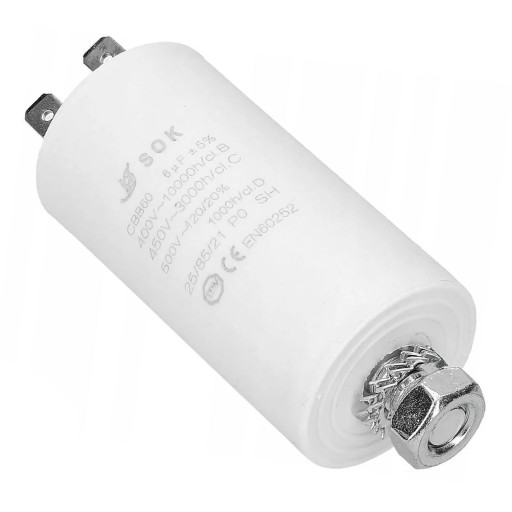 KONDENSATOR ROZRUCHOWY 6 uF CBB60 400-500V