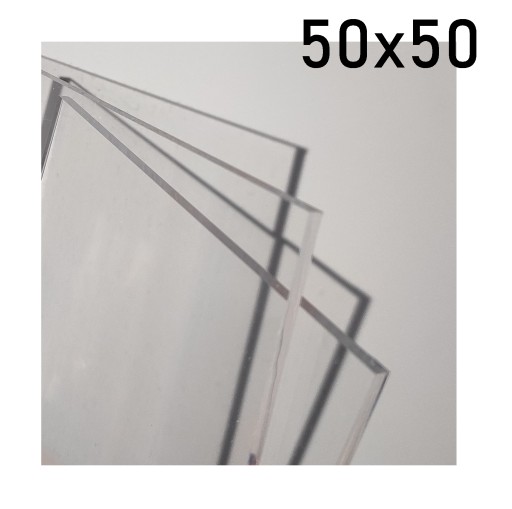 Plexi pleksa 4mm bezbarwna 50x50cm