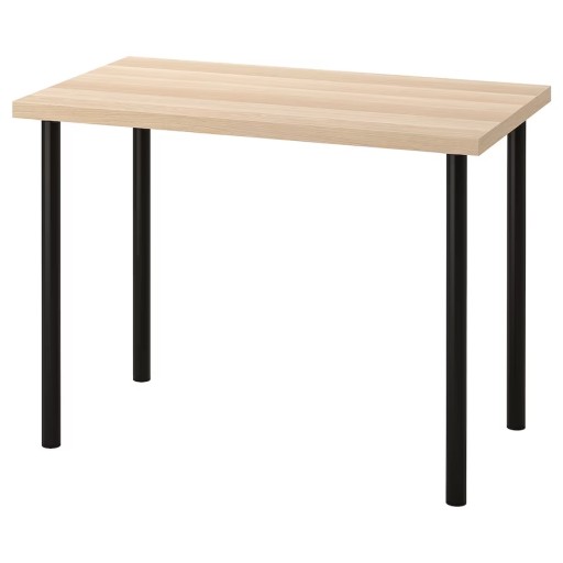 IKEA LINNMON/ADILS stół biurko dąb/czarny