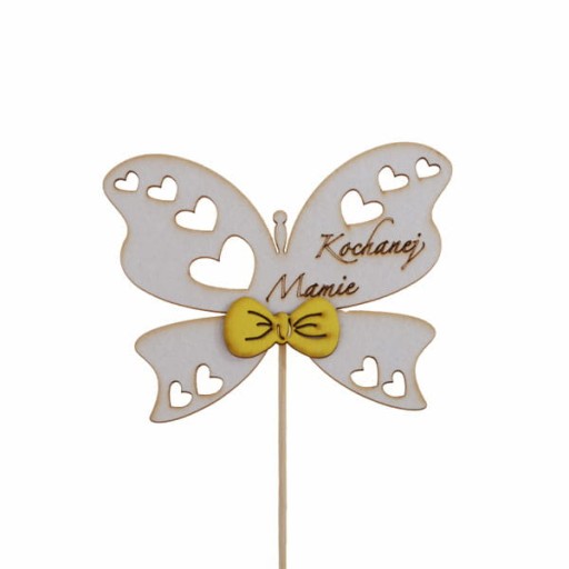 5 szt. pik topper motyl KOCHANEJ MAMIE dla mamy