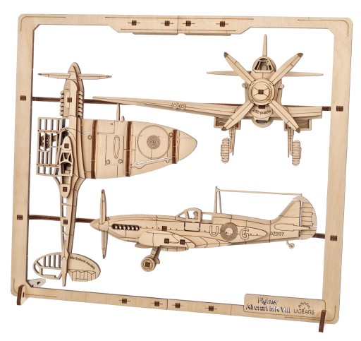 Myśliwiec puzzle 2,5D UGears