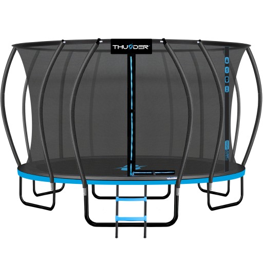 OGROMNA Trampolina 488CM 16FT dla dzieci NA LATA BEZPIECZNA zabawa THUNDER