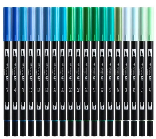 TOMBOW AB-T Dual Brush Pen Markers Soft Brush Pen