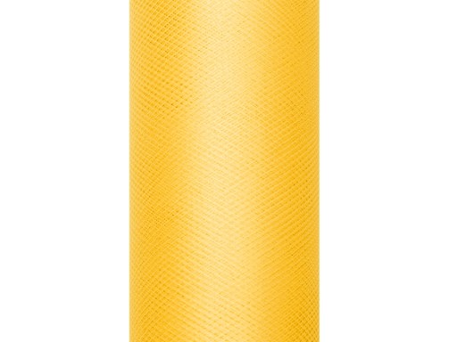 Tiul dekoracyjny 15cm rolka 9m żółty 1 sztuka