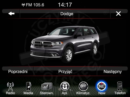 DODGE DURANGO UC84 POLSKIE MENU RADIO MAPA USA-EU