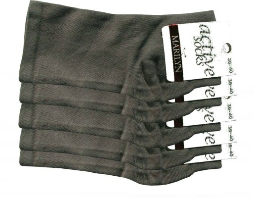 5 Par MARILYN Skarpety Forte 58 GREY 36-40