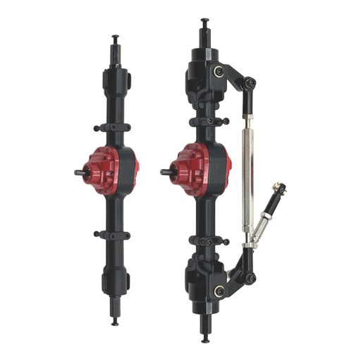RC Front Rear Axle Housing Durable DIY Accs RC Car Model Black Front Rear
