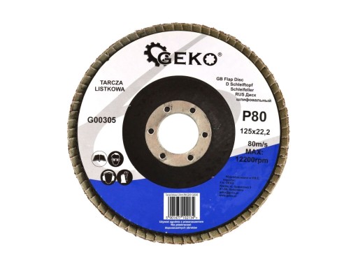 ŚCIERNICA LISTKOWA LAMELKOWA 125 MM P-80