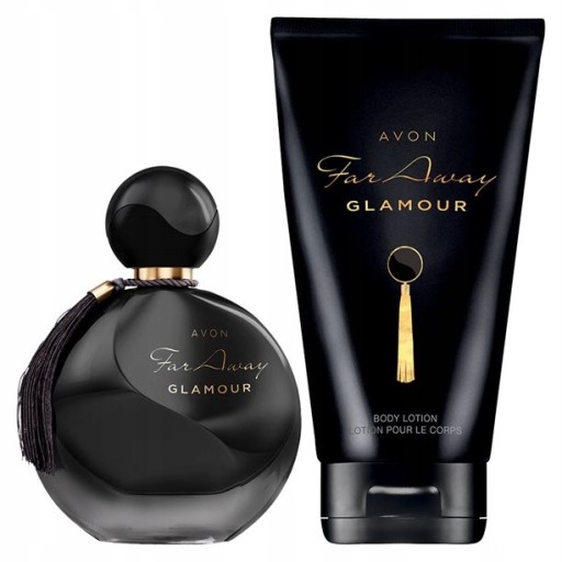 AVON ZESTAW FAR AWAY GLAMOUR WODA + BALSAM