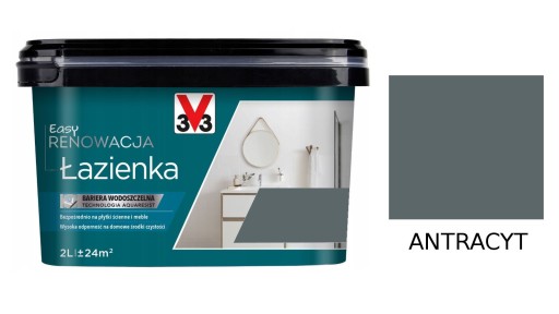 V33 EASY RENOWACJA ŁAZIENKA I PŁYTKI antracyt
