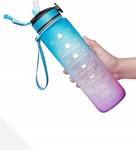 Butelka wody z motywacyjnym czasem 1000ml/32oz