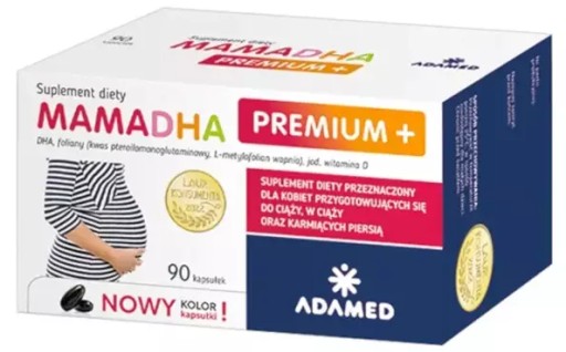 MAMA DHA NOWA WERSJA CZARNE KAPSUŁKI 90 kapsułek