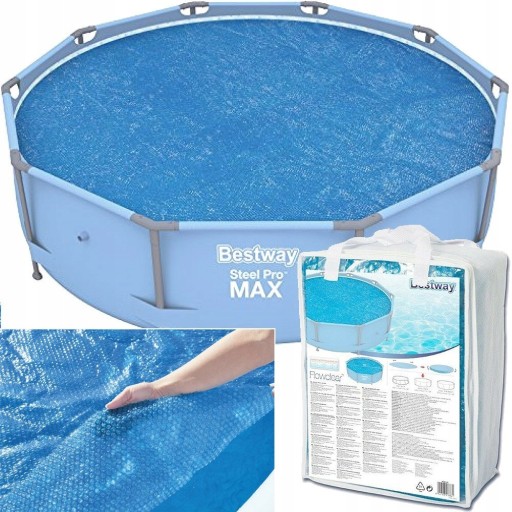 POKRYWA SOLARNA DO BASENU 305 cm MATA PANEL CIEPŁA
