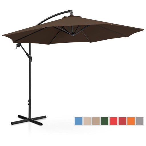 PARASOL OGRODOWY TARASOWY WISZĄCY UCHYLNY Z KORBĄ