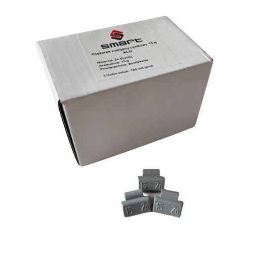 Ciężarki nabijane cynkowe do felg aluminiowych 15g